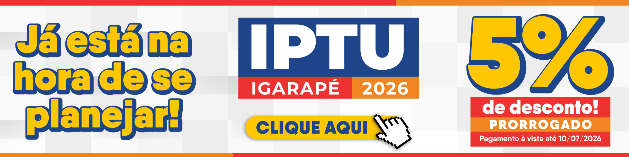 IPTU prorrogado